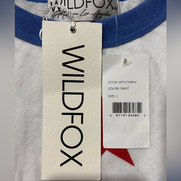 WILDFOX Stars & Stripes T-Shirt L - Picture 6 of 6